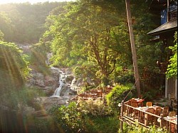 A relaxing atmosphere in a natural setting