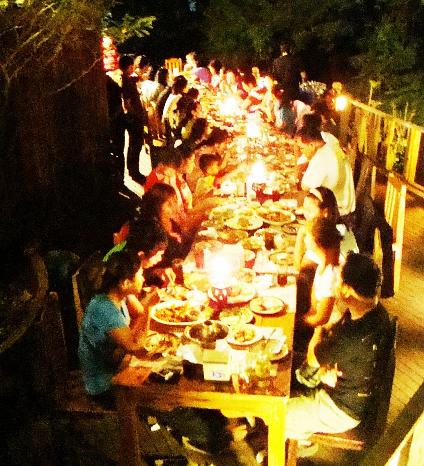 A large party enjoyed by family and friends