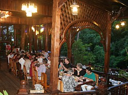 An evening meal with friends